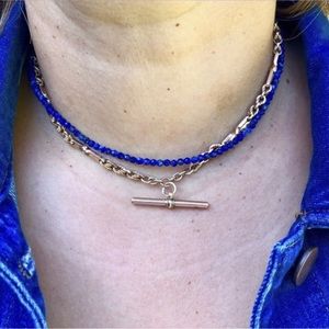 Lapis Lazuli 16 Inch Handmade Beaded Necklace BNWOT blue